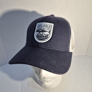 Xtratuf Trucker Hat Blue White Patch Snapback Cap Fishing Adjustable